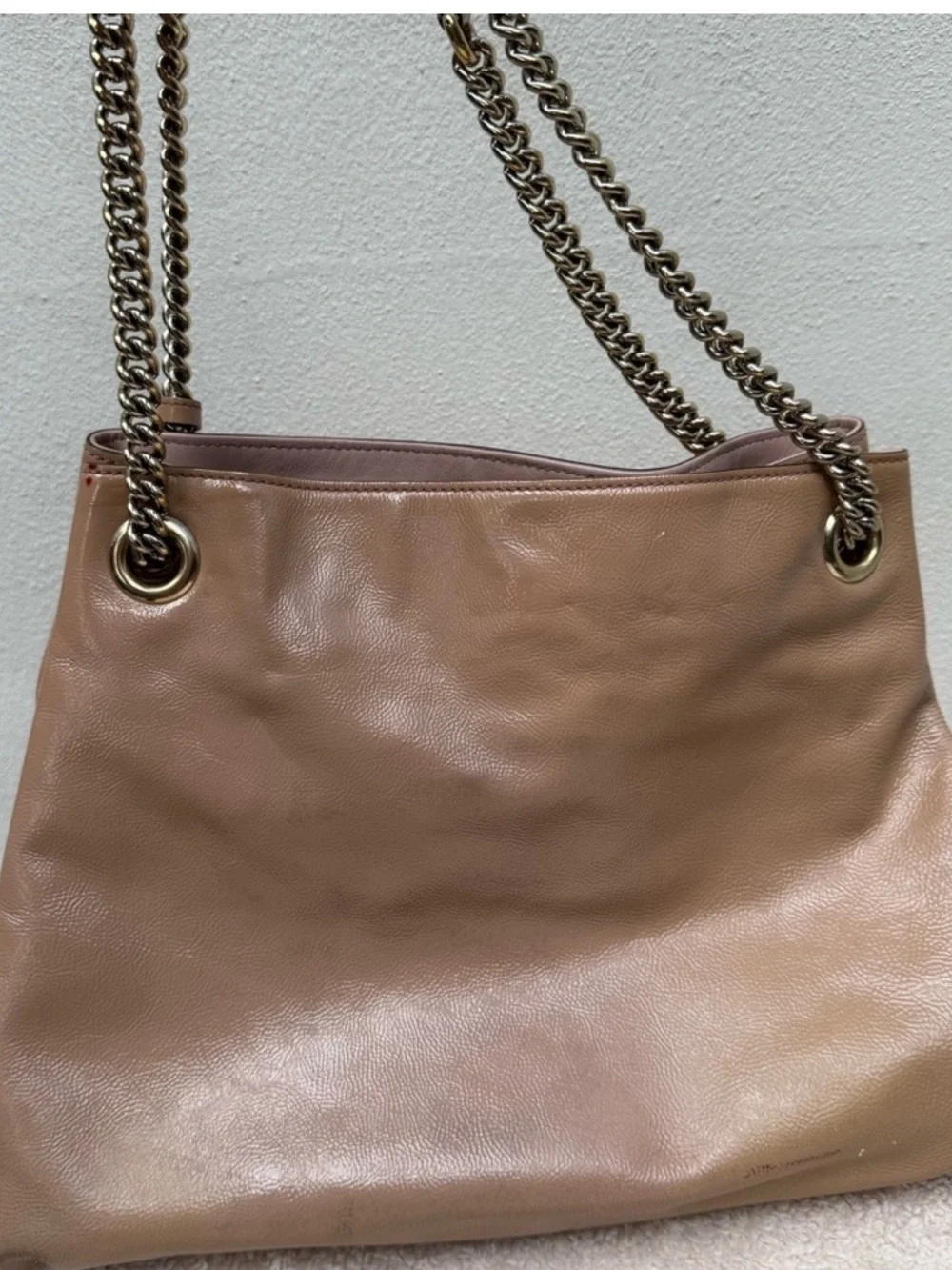 Gucci soho disco Brown Leather Shoulder Bag with Chain Detail